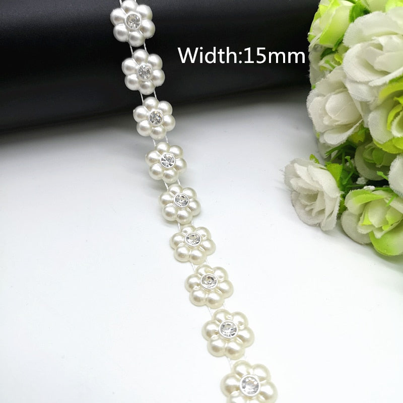 TJ Wedding Dress Costume Rhinestone Crystal Pearl Chain