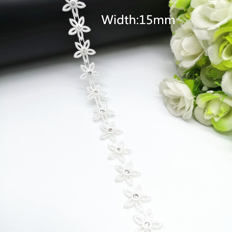 TJ Wedding Dress Costume Rhinestone Crystal Pearl Chain
