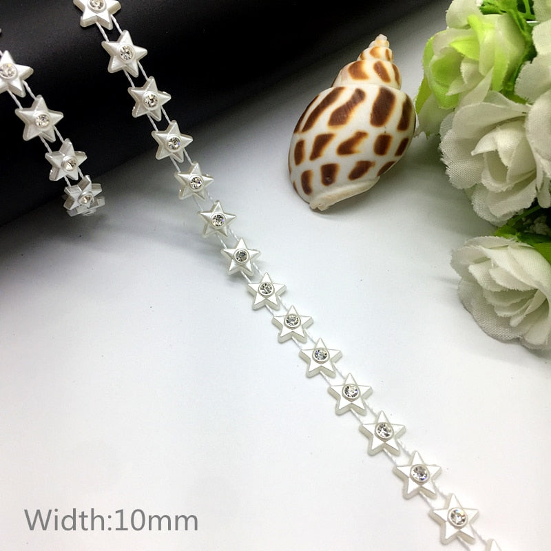 TJ Wedding Dress Costume Rhinestone Crystal Pearl Chain
