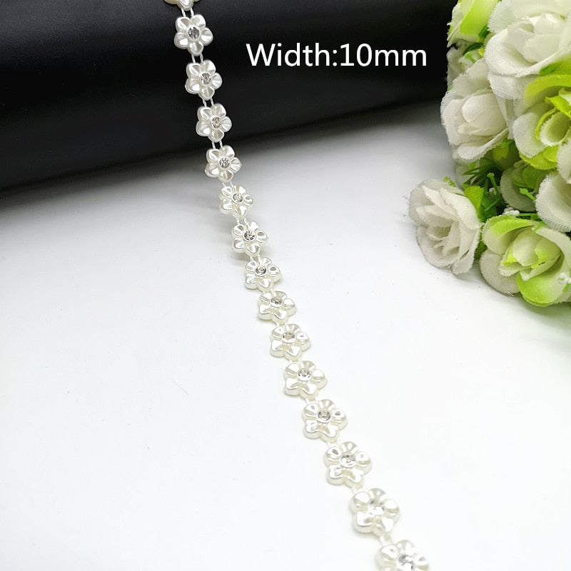 TJ Wedding Dress Costume Rhinestone Crystal Pearl Chain