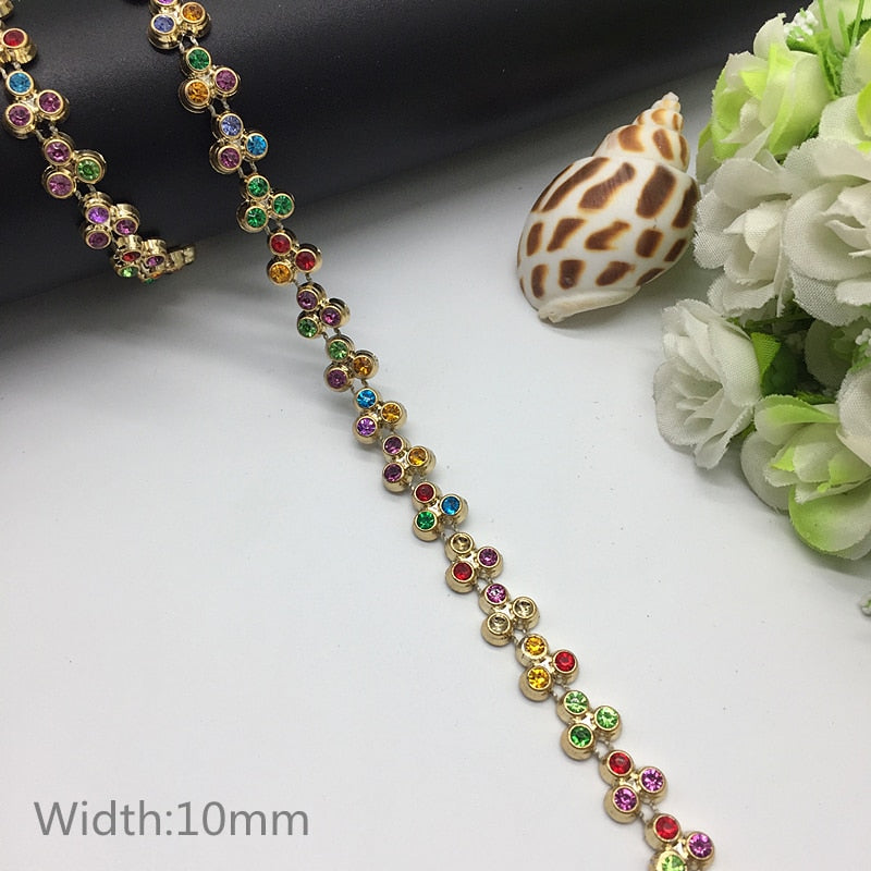 TJ Wedding Dress Costume Rhinestone Crystal Pearl Chain