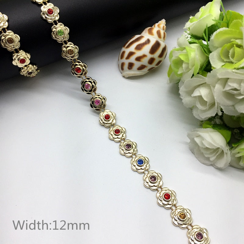 TJ Wedding Dress Costume Rhinestone Crystal Pearl Chain