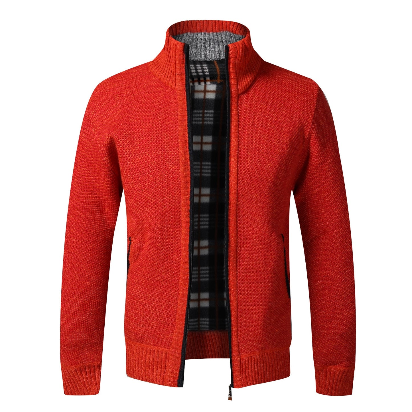 TJ 2.0 Autumn Winter Warm Cardigan Men Fleece Zipper Sweaters Jackets For Men