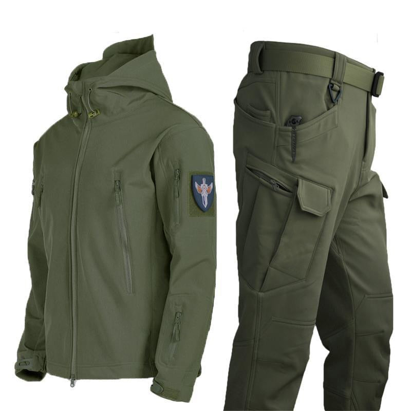 TJ 2.0 Fleece Autumn Military Men Jacket Waterproof Suit
