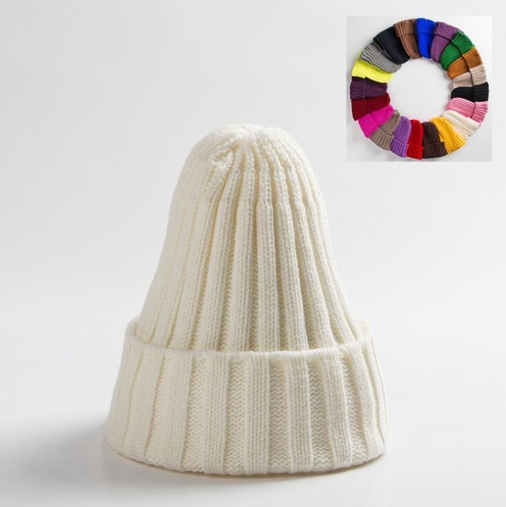 TJ Cotton Blends Solid Warm Soft HIP HOP Knitted Hats for Men & Woman