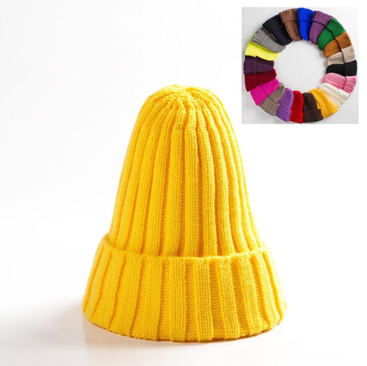 TJ Cotton Blends Solid Warm Soft HIP HOP Knitted Hats for Men & Woman