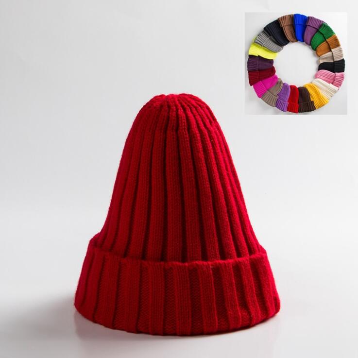 TJ Cotton Blends Solid Warm Soft HIP HOP Knitted Hats for Men & Woman