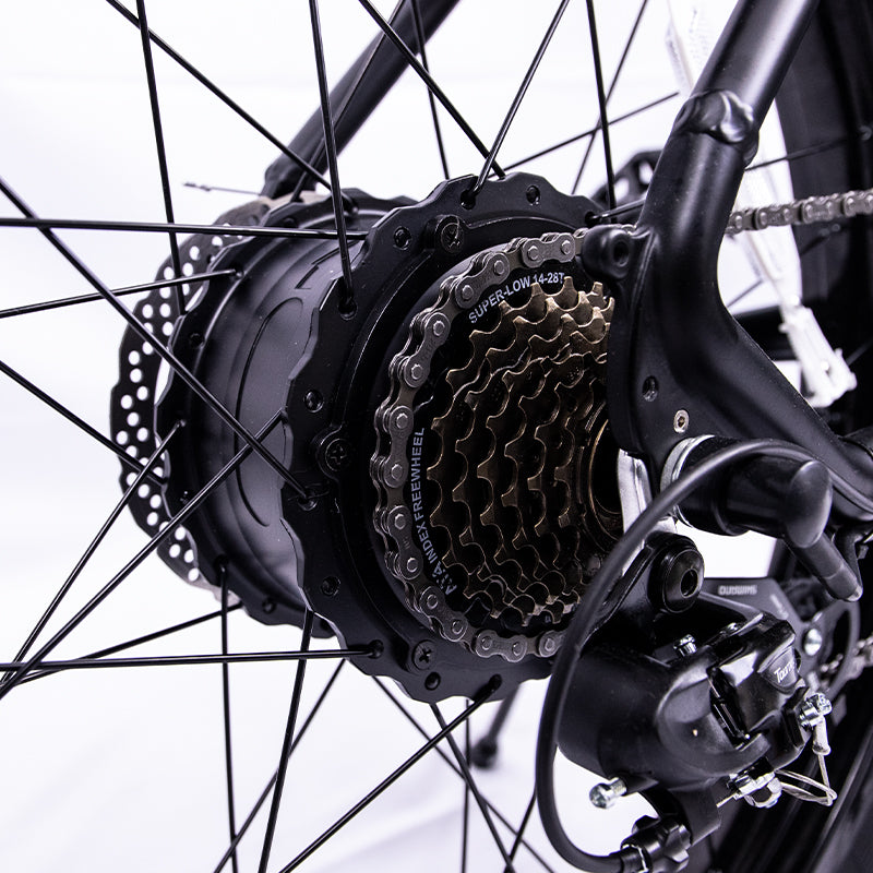 TJ Sivrock Ebike Electric Bike 26\' Fat Tire 1000W Motor 48V 15Ah Large Battery Mountain E-Bike Shimano 7-Speed Bicycle