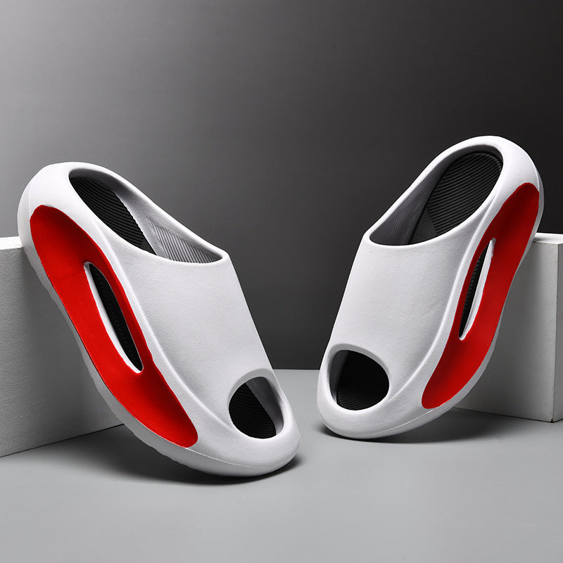 TJ Ins Slippers Women Men Peep Toe Slipper Summer Hollow Unisex Sports Beach Shoes