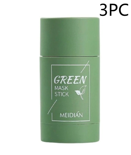 TJ Cleansing Green Tea Mask Clay Stick Oil Control Anti-Acne Whitening Seaweed Mask Skin Care