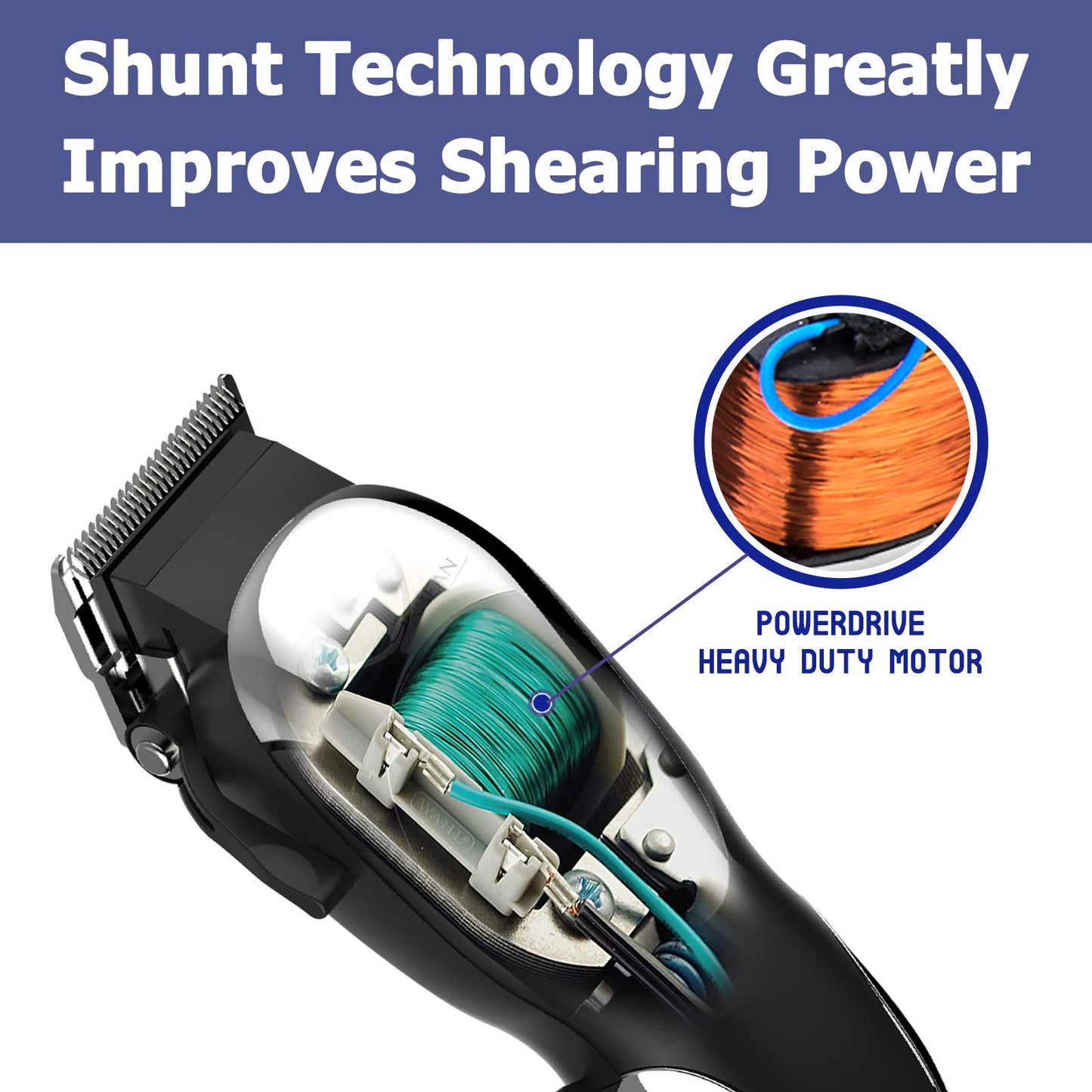 TJ Professional Hair Clippers, Corded Hair Clippers for Men Kids, Strong Motor baber Salon Complete Hair and Beard, Clipping and Trimming Kit,Amazon Platform Banned