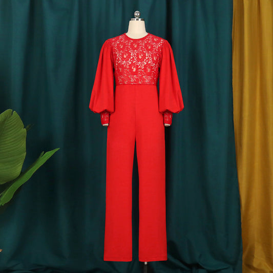 TJ Loose Zipper Straight Tribute Sleeveless Slim Fit Jumpsuit