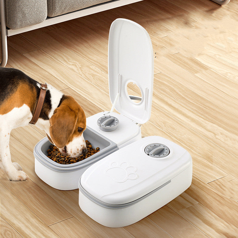 TJ Automatic Pet Feeder Smart Food Dispenser For Cats Dogs Timer Stainless Steel Bowl Auto Dog Cat Pet Feeding Pets Supplies